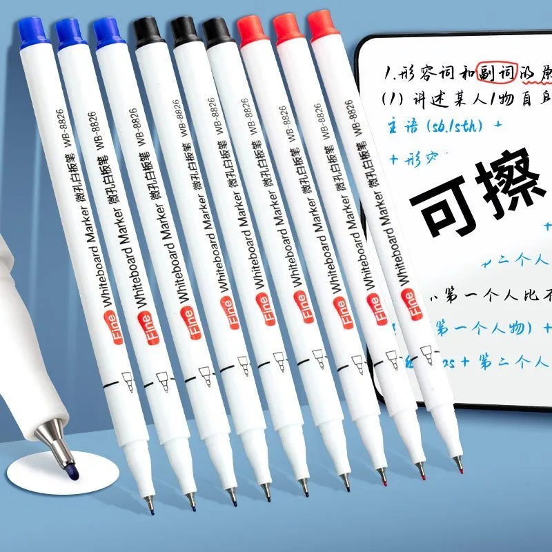 Whiteboard Marker Set - 4/12pcs 0.5mm Dry Erase Markers Whiteboard
