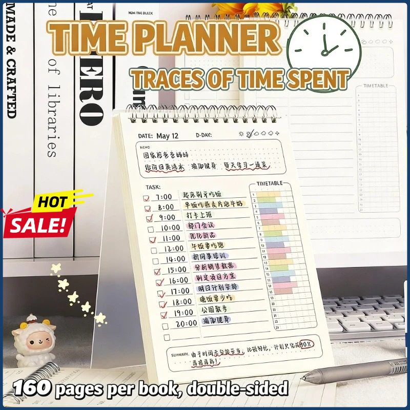 Office Stationery Supply List - 2PCS Planner Agenda Spiral A5 Notebook