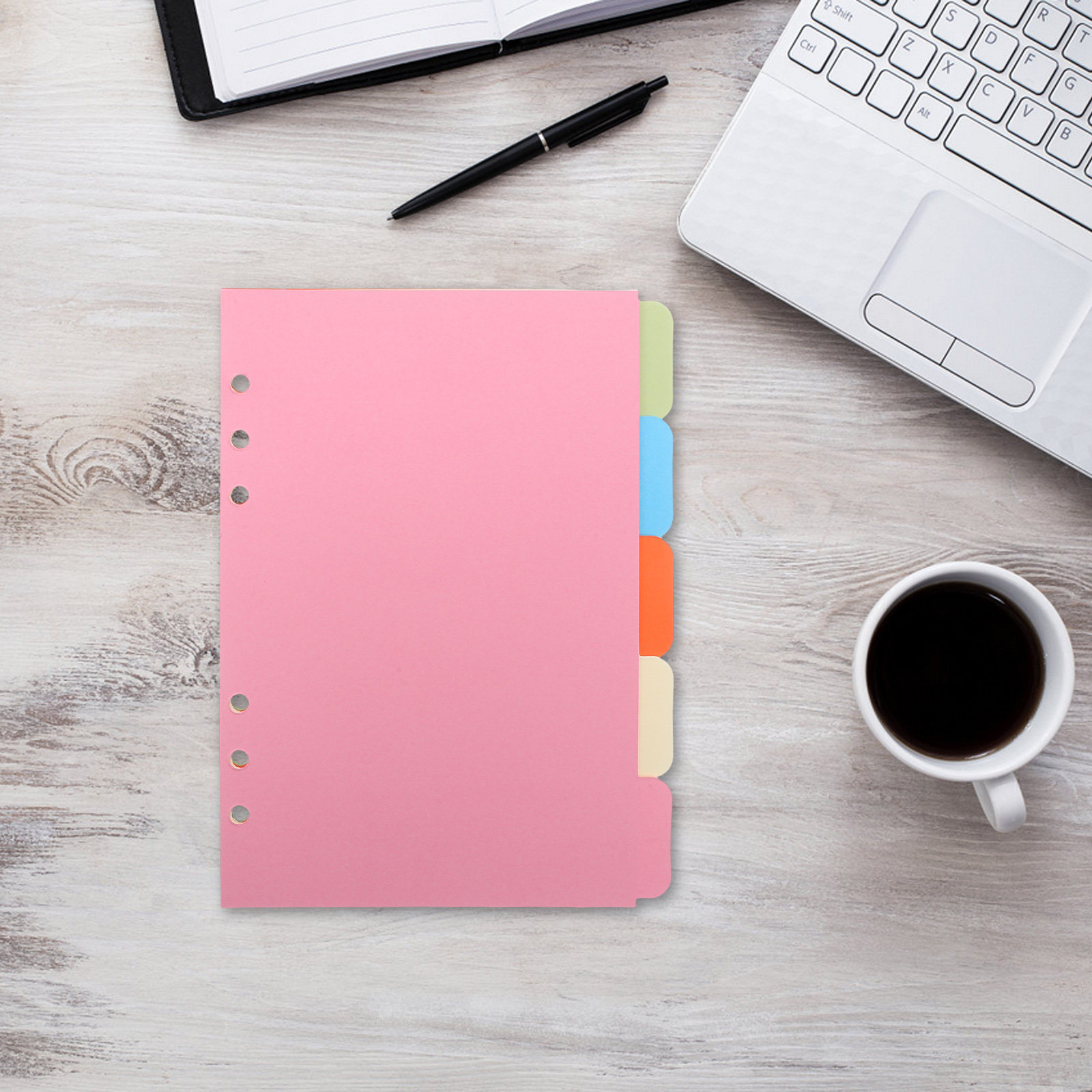 Index Tab Divider - 10Pcs Plastic Binder Dividers with Tabs