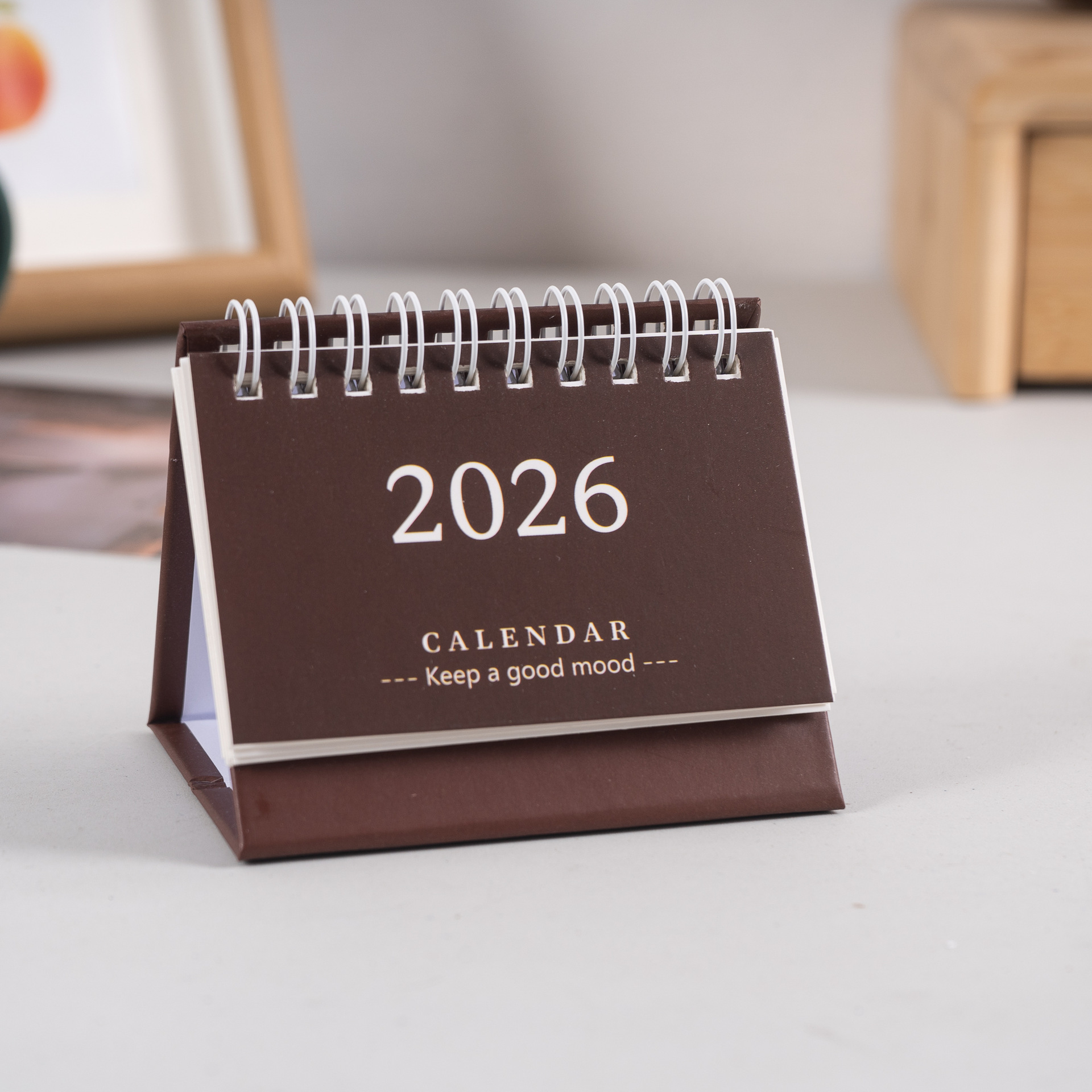 Office Stationery Supply List - Simple Desk Calendar 2025-2026 Mini Planner