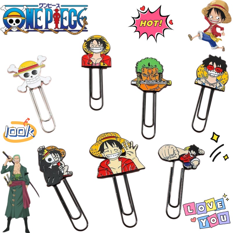 Paperclip Magnetic Set - New One Piece Luffy Roronoa Zoro