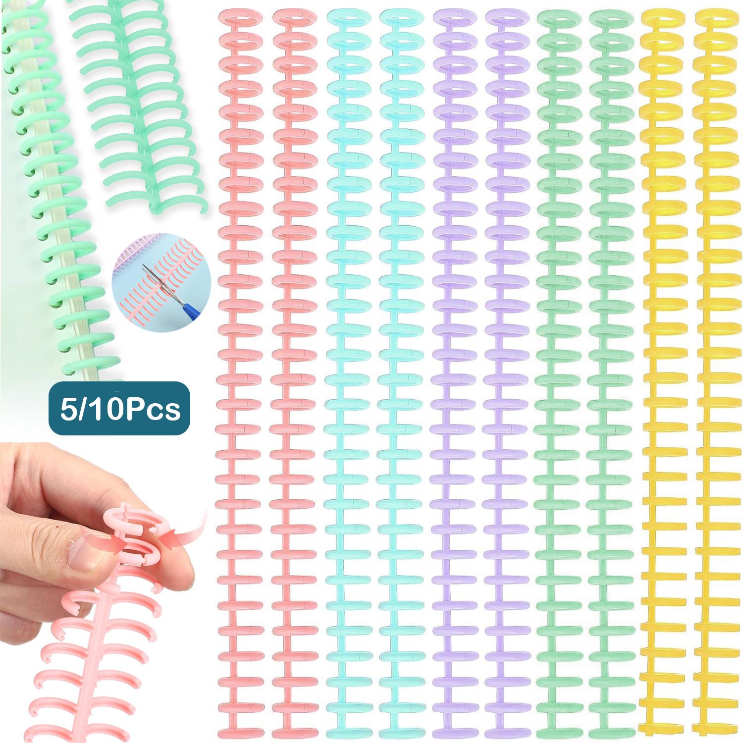 Binding Comb Plastic - 5/10Pcs Comb Binding Spines 30 Ring