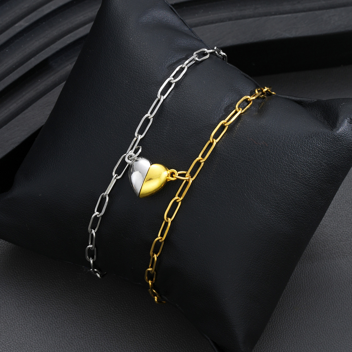 Magnetic Heart Couple Bracelet - Paperclip Magnetic Set ulasan dan harga