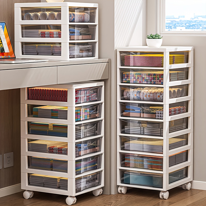 Multi-Layer Rolling Storage Ca - Stationery Office Supply Store ulasan dan harga