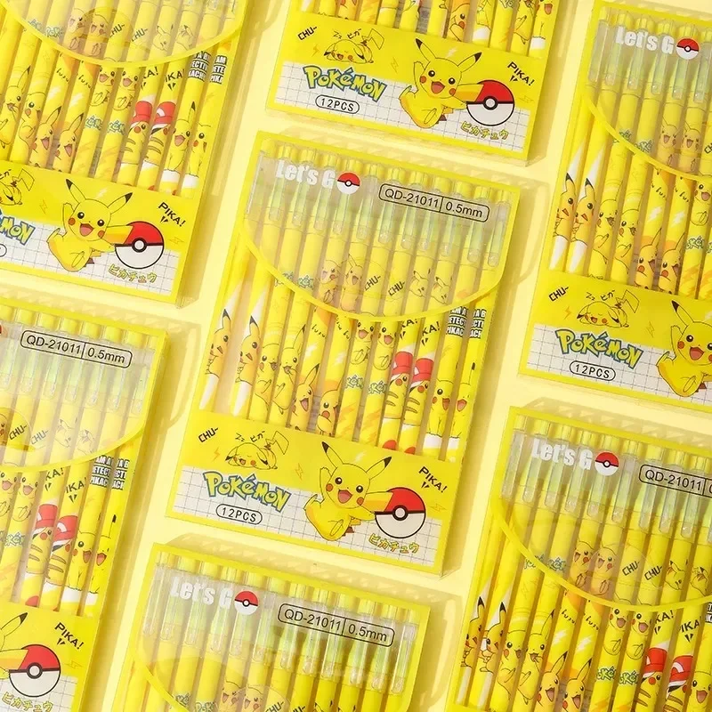 12Pcs Pokemon Pikachu Erasable - Office Supply Office Stationery Items ulasan dan harga