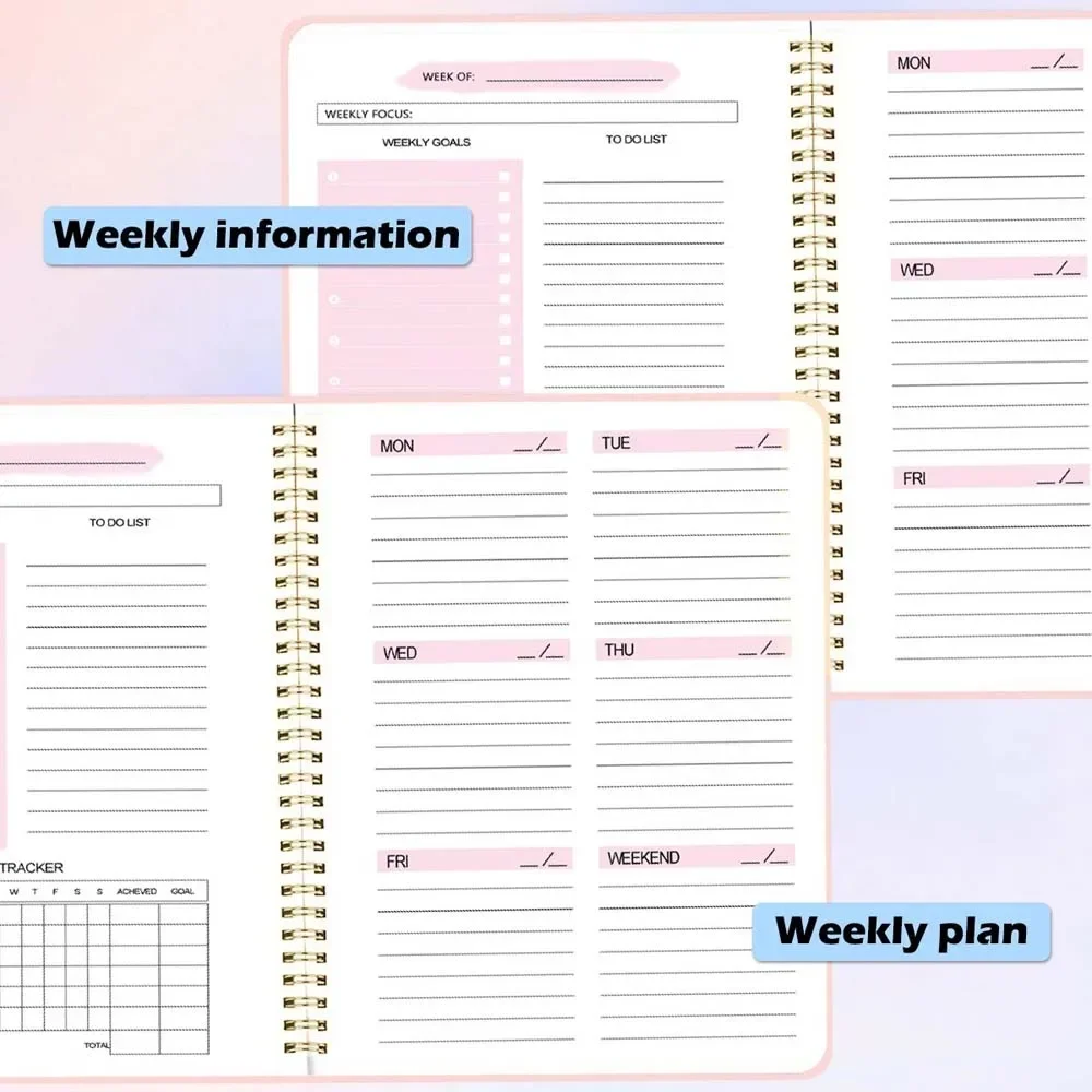 A5 Weekly Planner Coil Daily P - Planner Weekly Budget ulasan dan harga