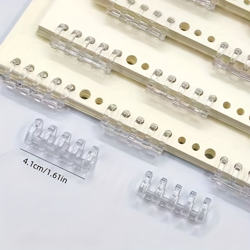 10Pcs 5-Ring Binding Spines Sn - Binding Comb Plastic ulasan dan harga