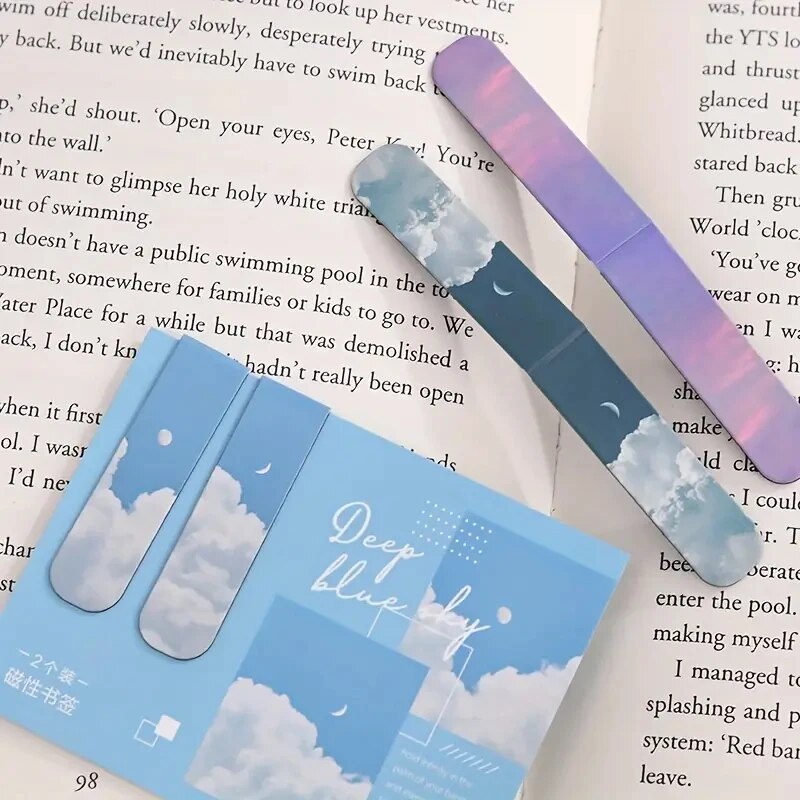 2Pcs Magnetic Bookmark Beautif - Paperclip Magnetic Set ulasan dan harga
