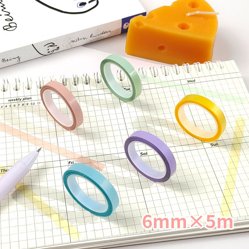 5Rolls Transparent Fluorescent - Index Tab Divider ulasan dan harga