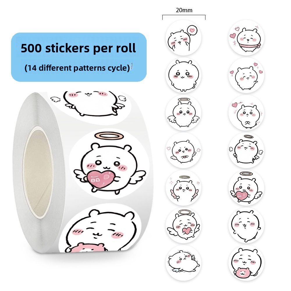 jiyi Stickers Roll 500 Pcs Kaw - Sticker Label Roll ulasan dan harga