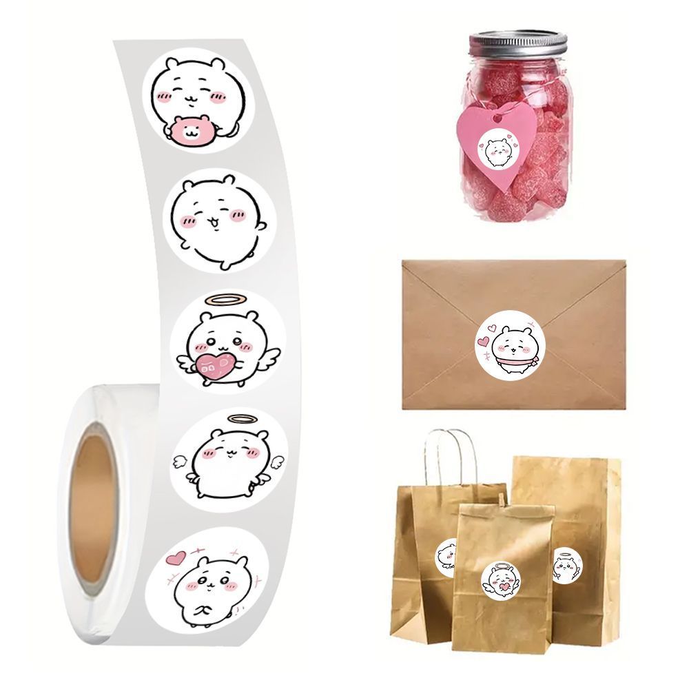 jiyi Stickers Roll 500 Pcs Kaw - Sticker Label Roll ulasan dan harga