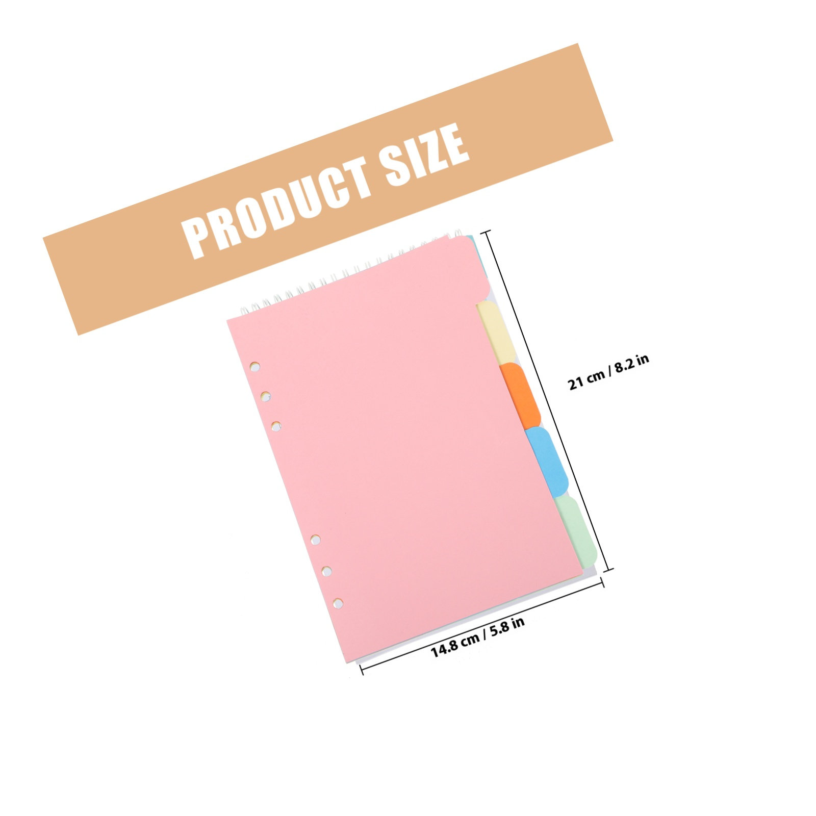 1Set A5 Tab Dividers Index Col - Index Tab Divider ulasan dan harga