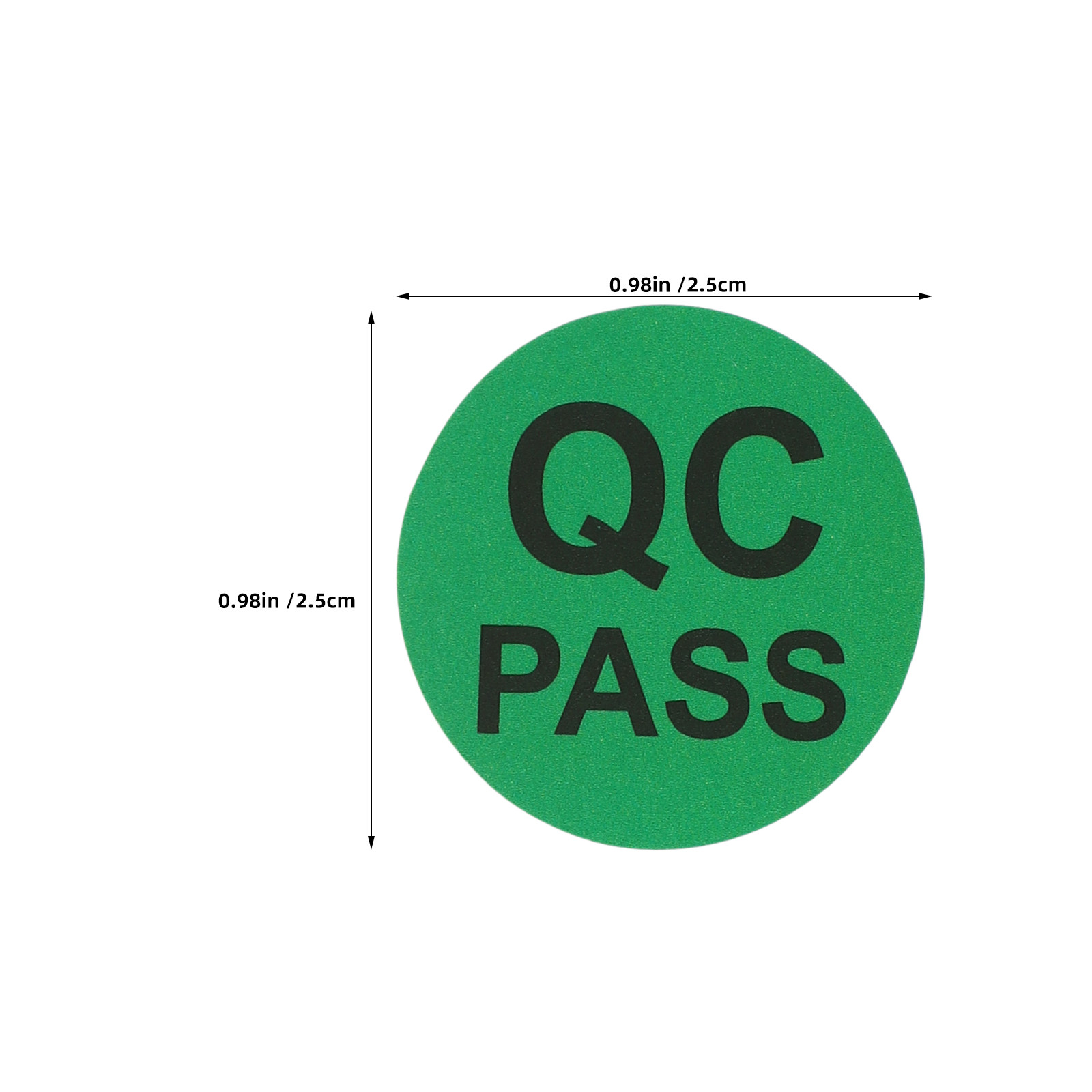 5 Roll Round Adhesive Qc Inspe - Sticker Label Roll ulasan dan harga