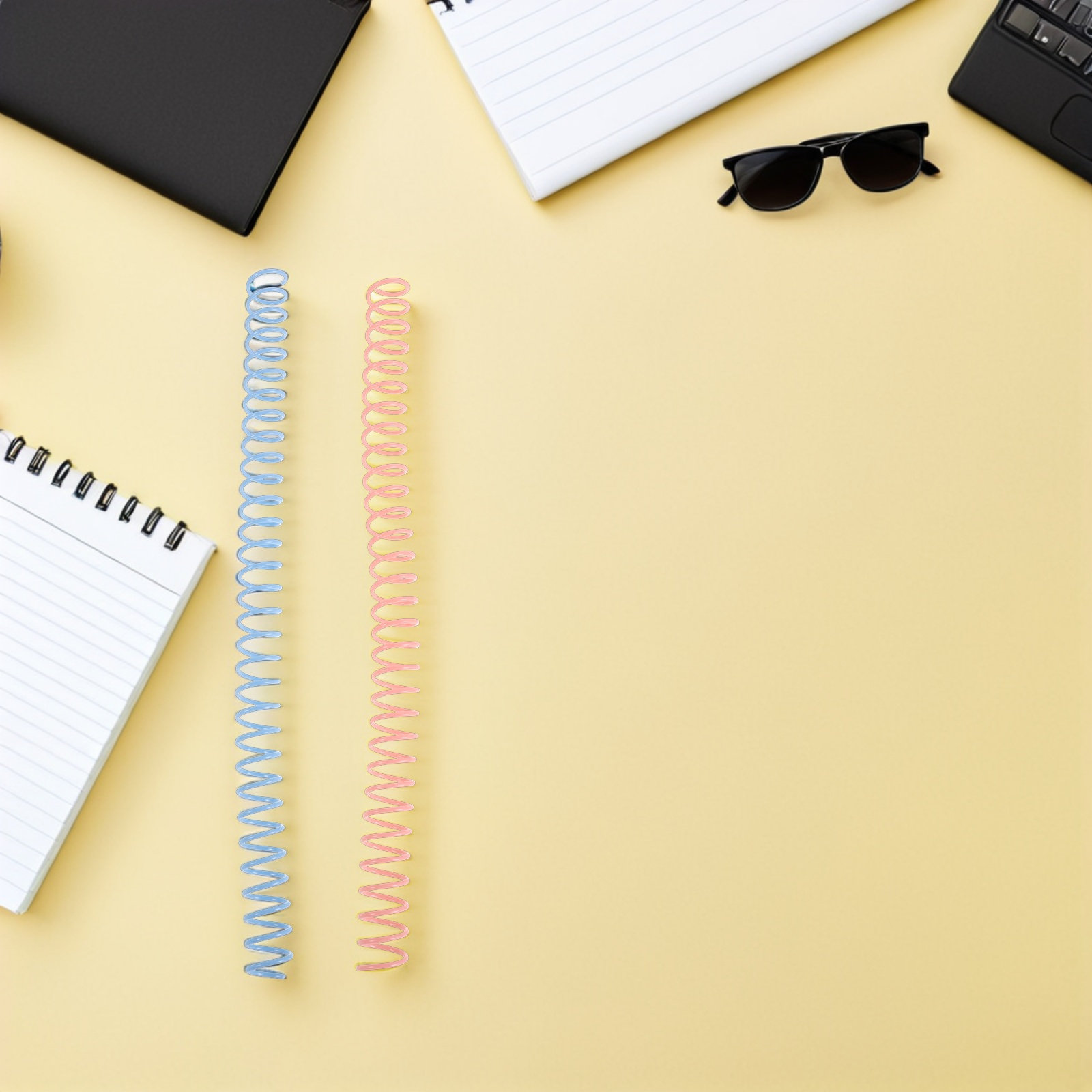 8Pcs Spiral Coil Binder Rings  - Binding Comb Plastic ulasan dan harga