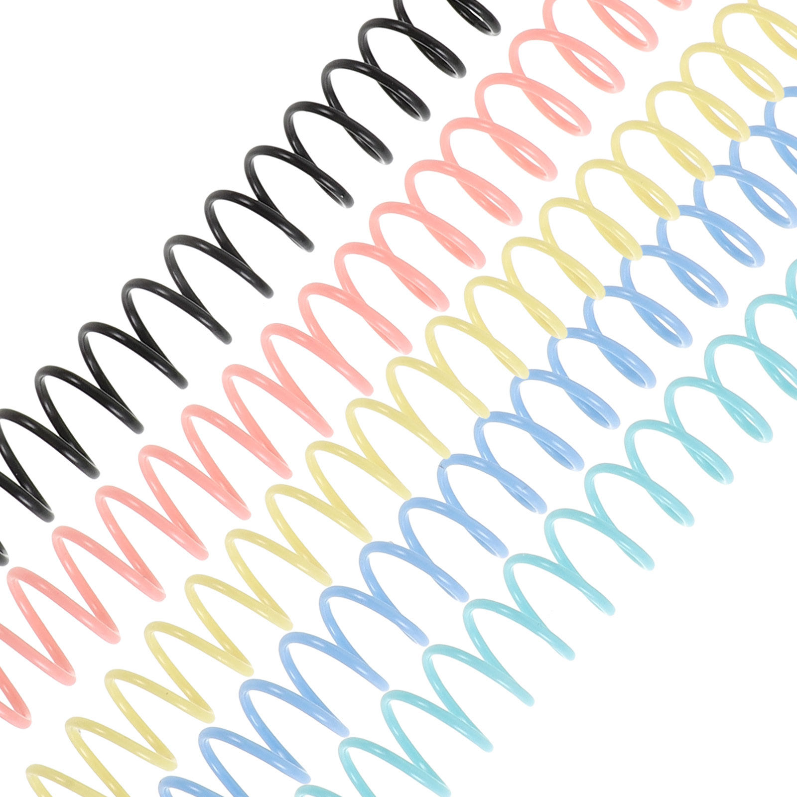 8Pcs Spiral Coil Binder Rings  - Binding Comb Plastic ulasan dan harga