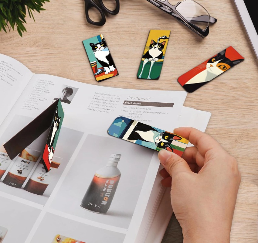 5PCS Simple And Fun Cat Magnet - Office Supply Office Stationery Items ulasan dan harga