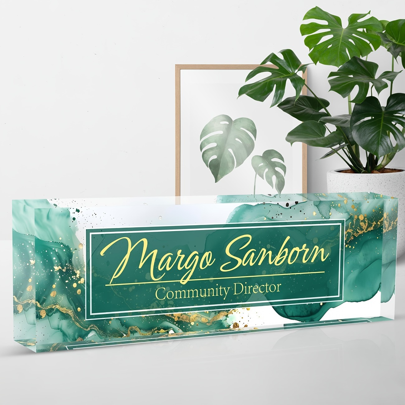 Custom Acrylic Desk Name Plate - Desk Name Plate ulasan dan harga
