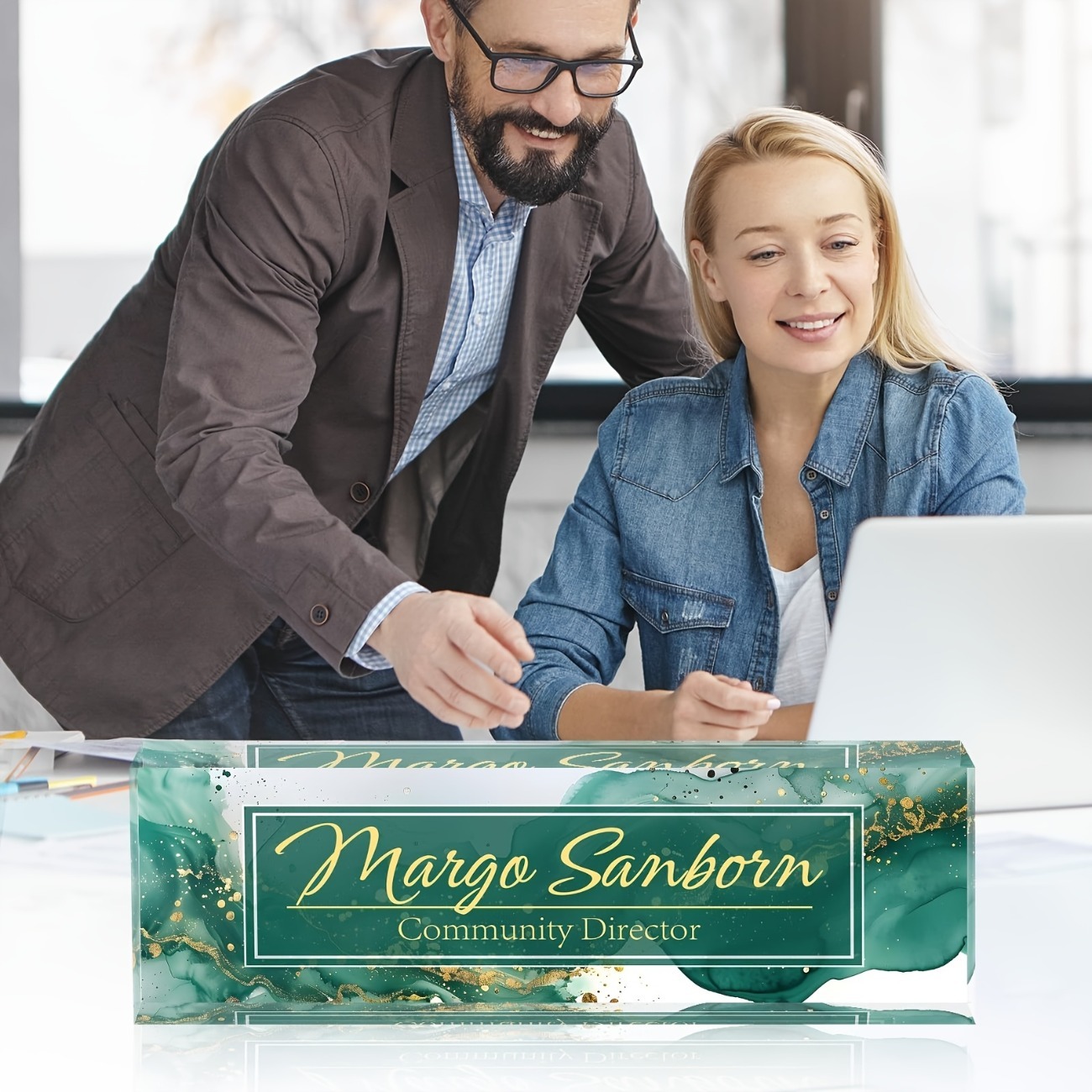 Custom Acrylic Desk Name Plate - Desk Name Plate ulasan dan harga