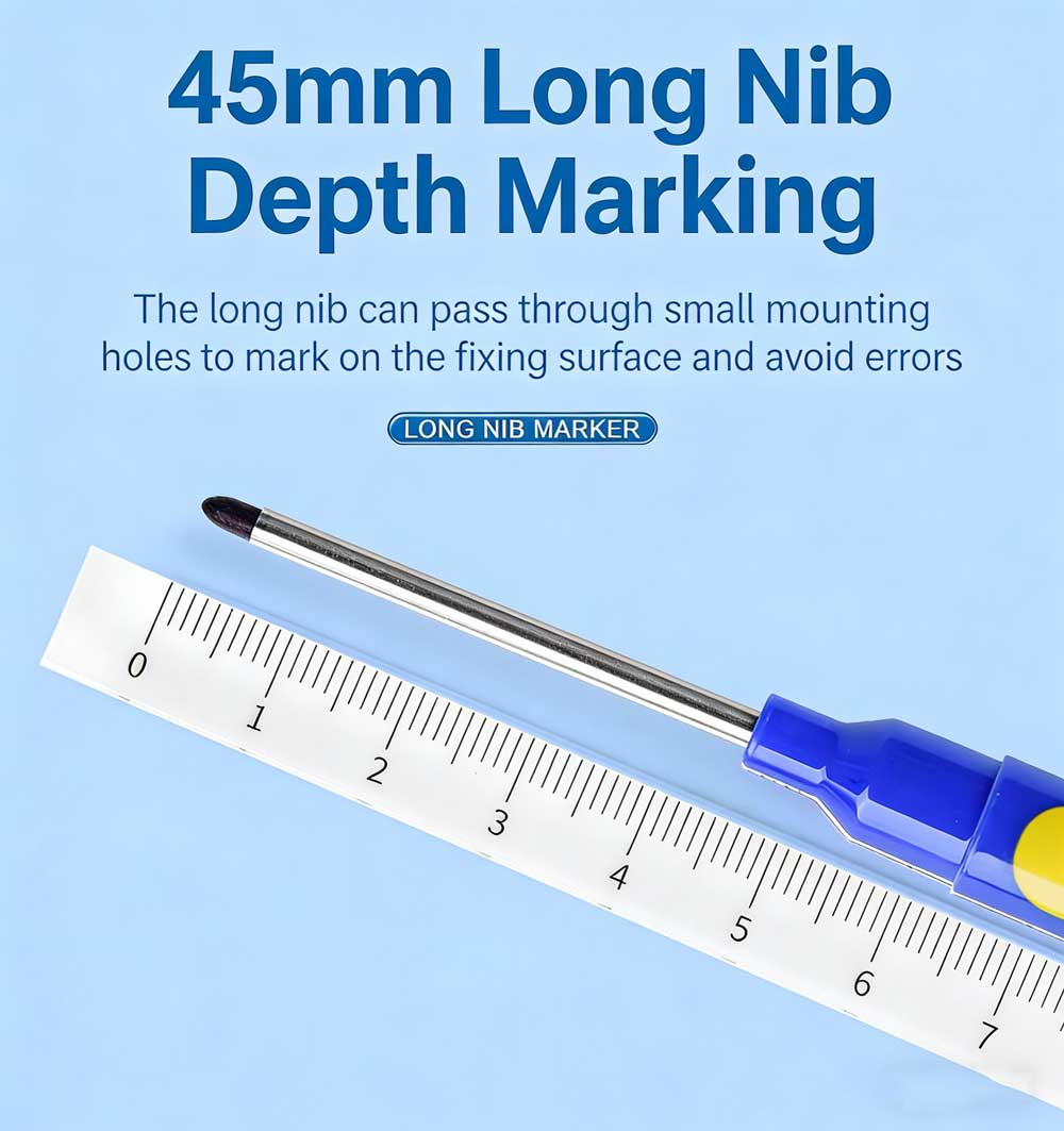 Deep Hole Long Nib Head Marker - Whiteboard Marker Set ulasan dan harga