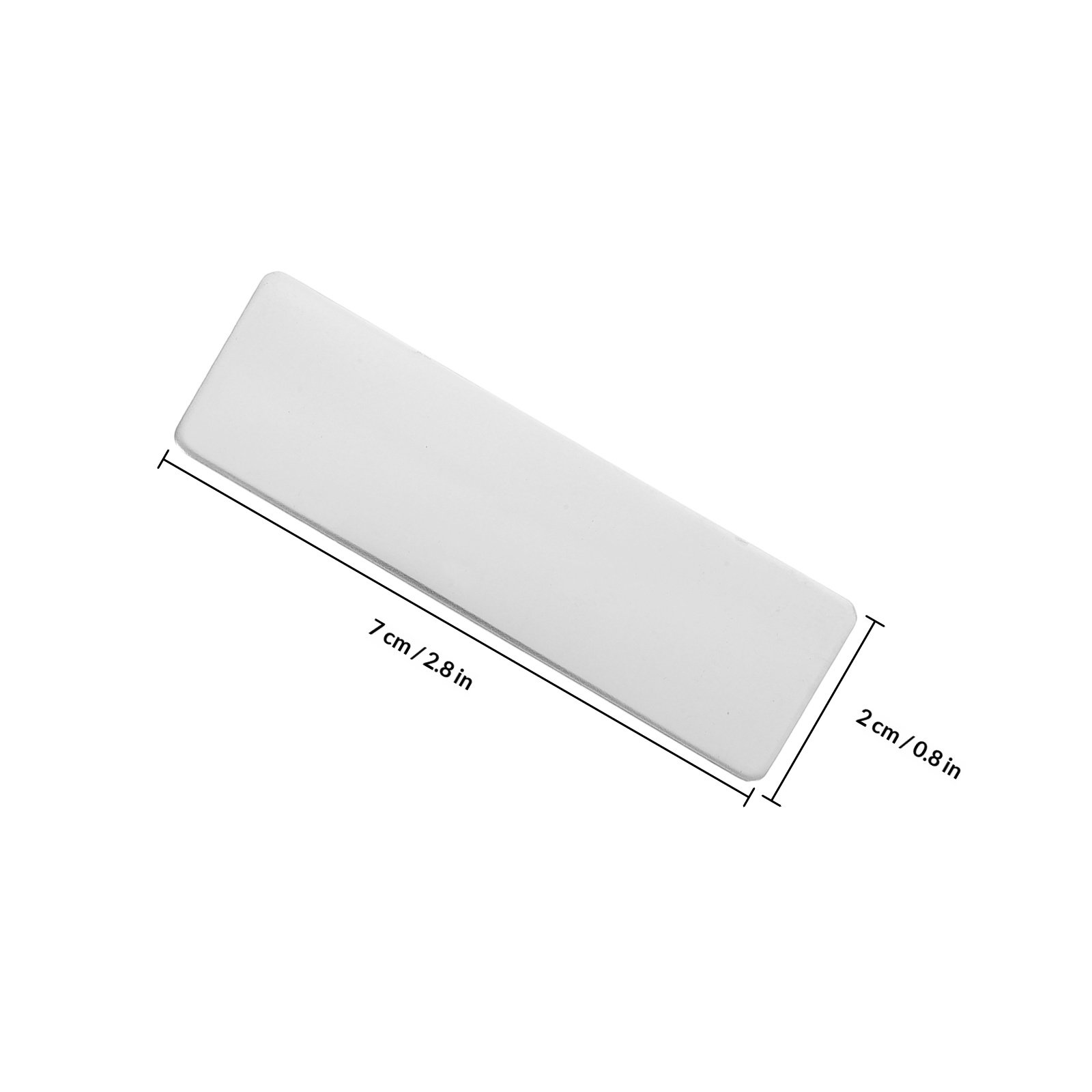 10Pcs Rust Resistant Stainless - Desk Name Plate ulasan dan harga