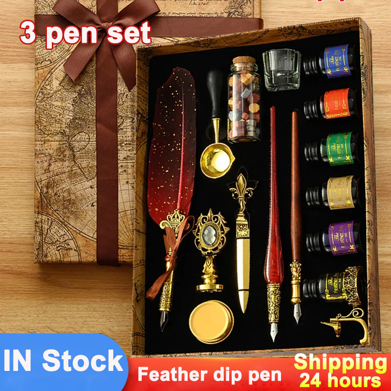 Classic Calligraphy Feather Pe - Calligraphy Ink Bottle ulasan dan harga