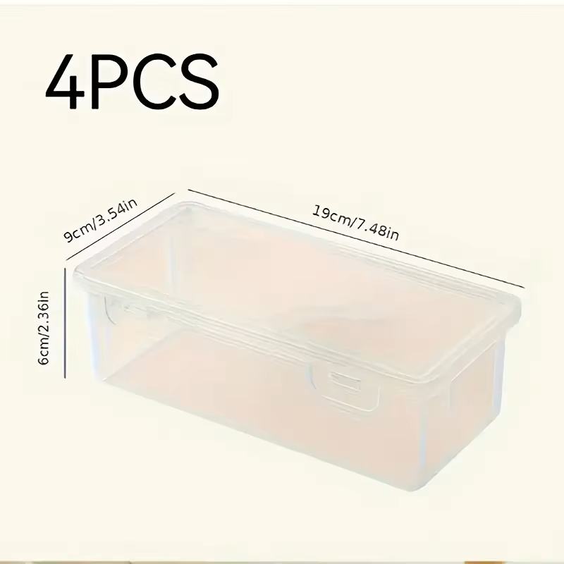 4 large transparent PP storage - Stationery Office Supply Store ulasan dan harga