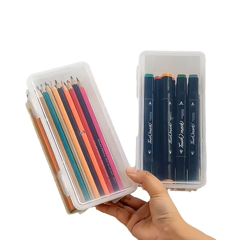 4 large transparent PP storage - Stationery Office Supply Store ulasan dan harga