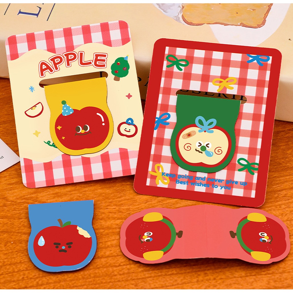 Cute Apple Shaped Magnetic Boo - Paperclip Magnetic Set ulasan dan harga