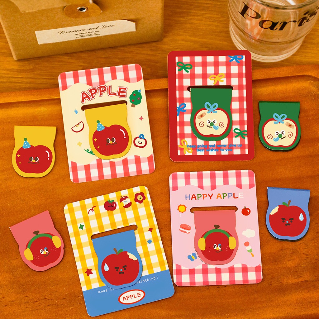 Cute Apple Shaped Magnetic Boo - Paperclip Magnetic Set ulasan dan harga