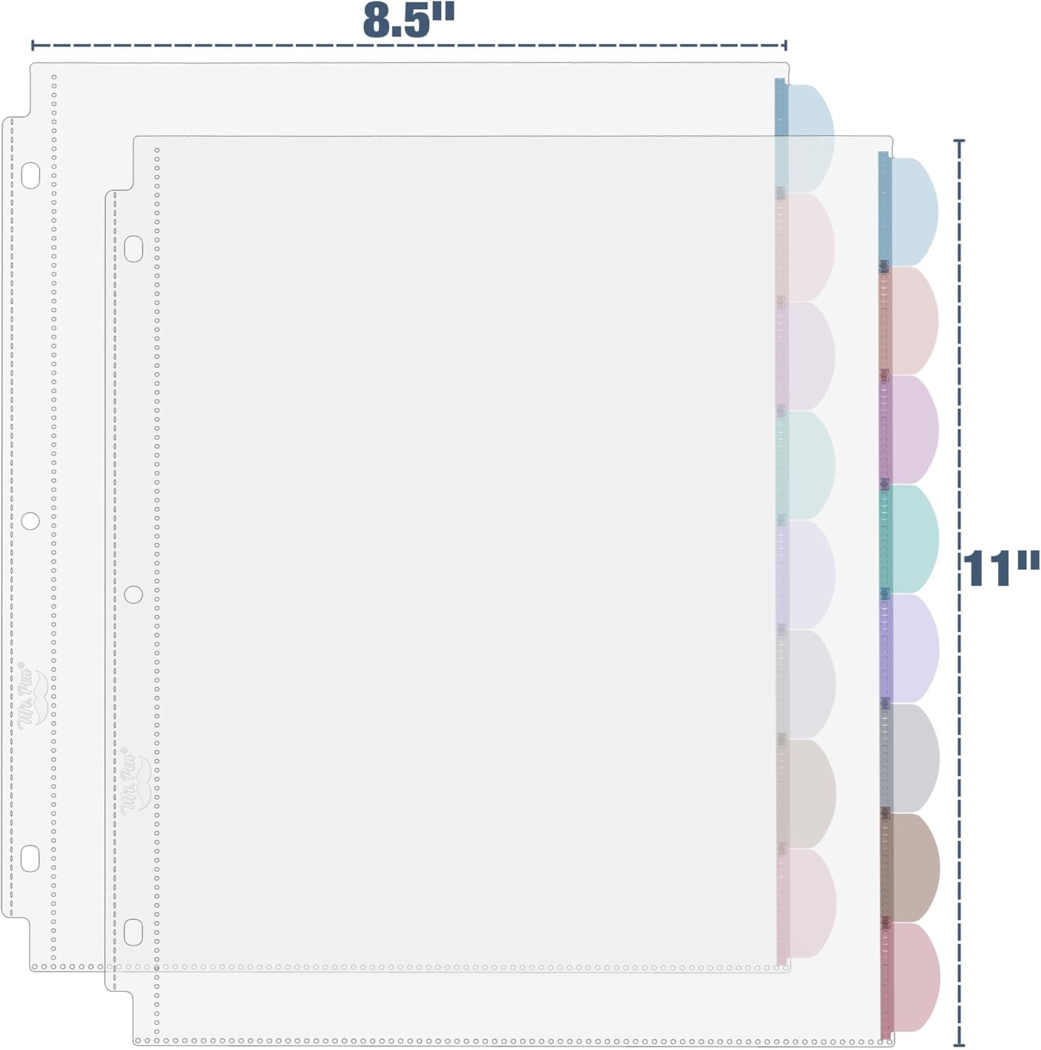 A4 Clear Sheet Protectors with - Index Tab Divider ulasan dan harga