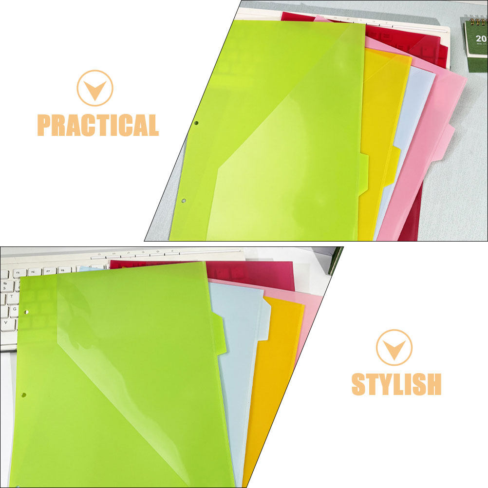 5Pcs Three Hole Index Page Fol - Index Tab Divider ulasan dan harga