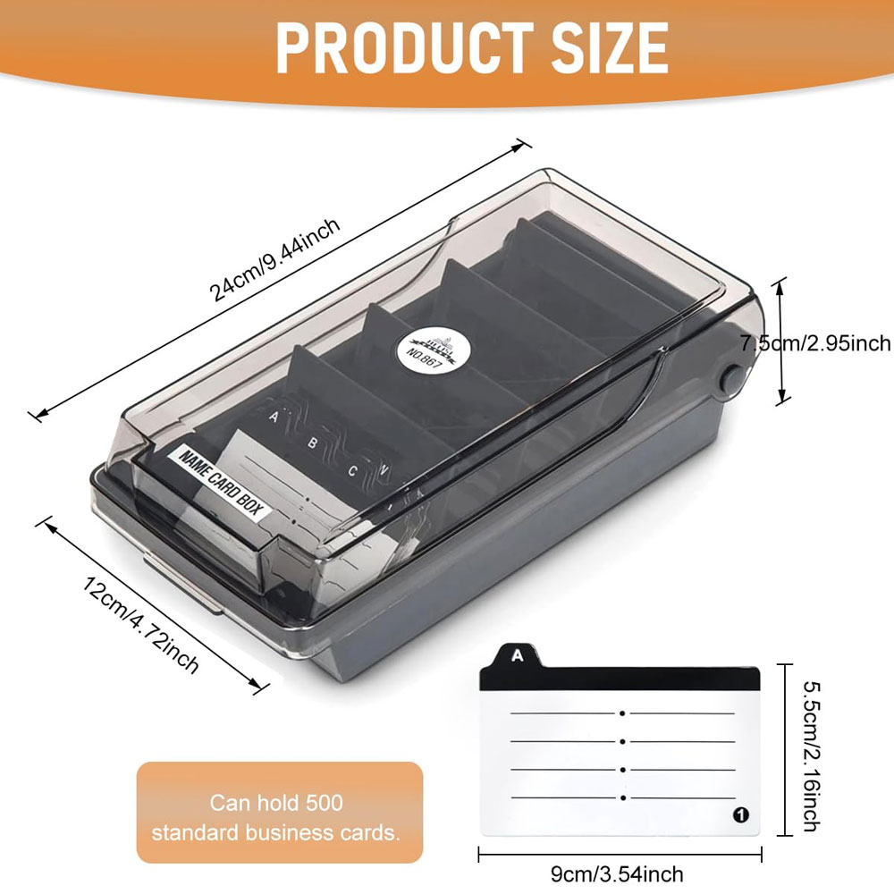 Desktop Business Card Box, Lar - Index Tab Divider ulasan dan harga
