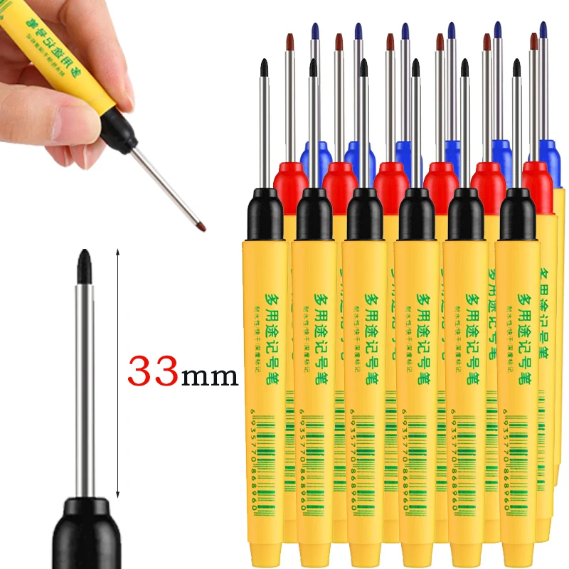6pcs/set 33mm Red/Blue/Black L - Whiteboard Marker Set ulasan dan harga