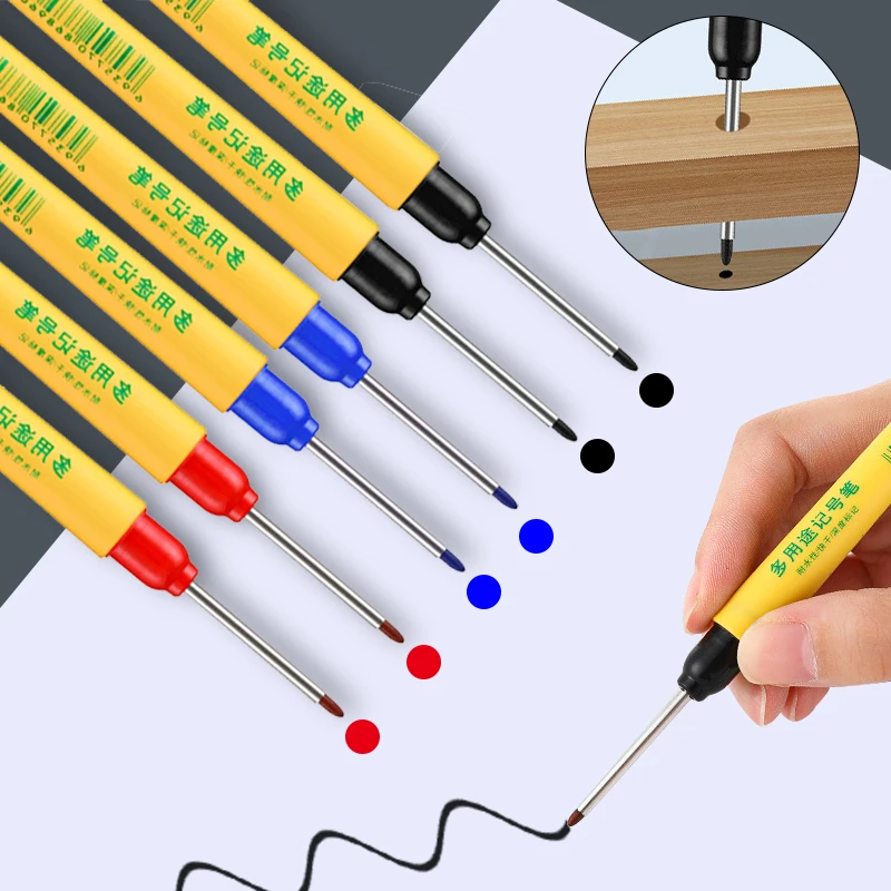 6pcs/set 33mm Red/Blue/Black L - Whiteboard Marker Set ulasan dan harga