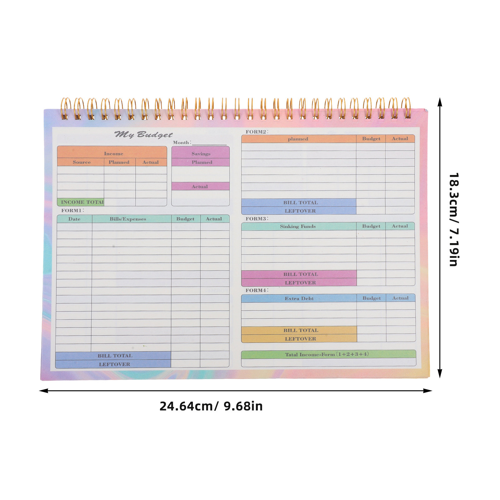B5 Daily Weekly Financial Ledg - Planner Weekly Budget ulasan dan harga