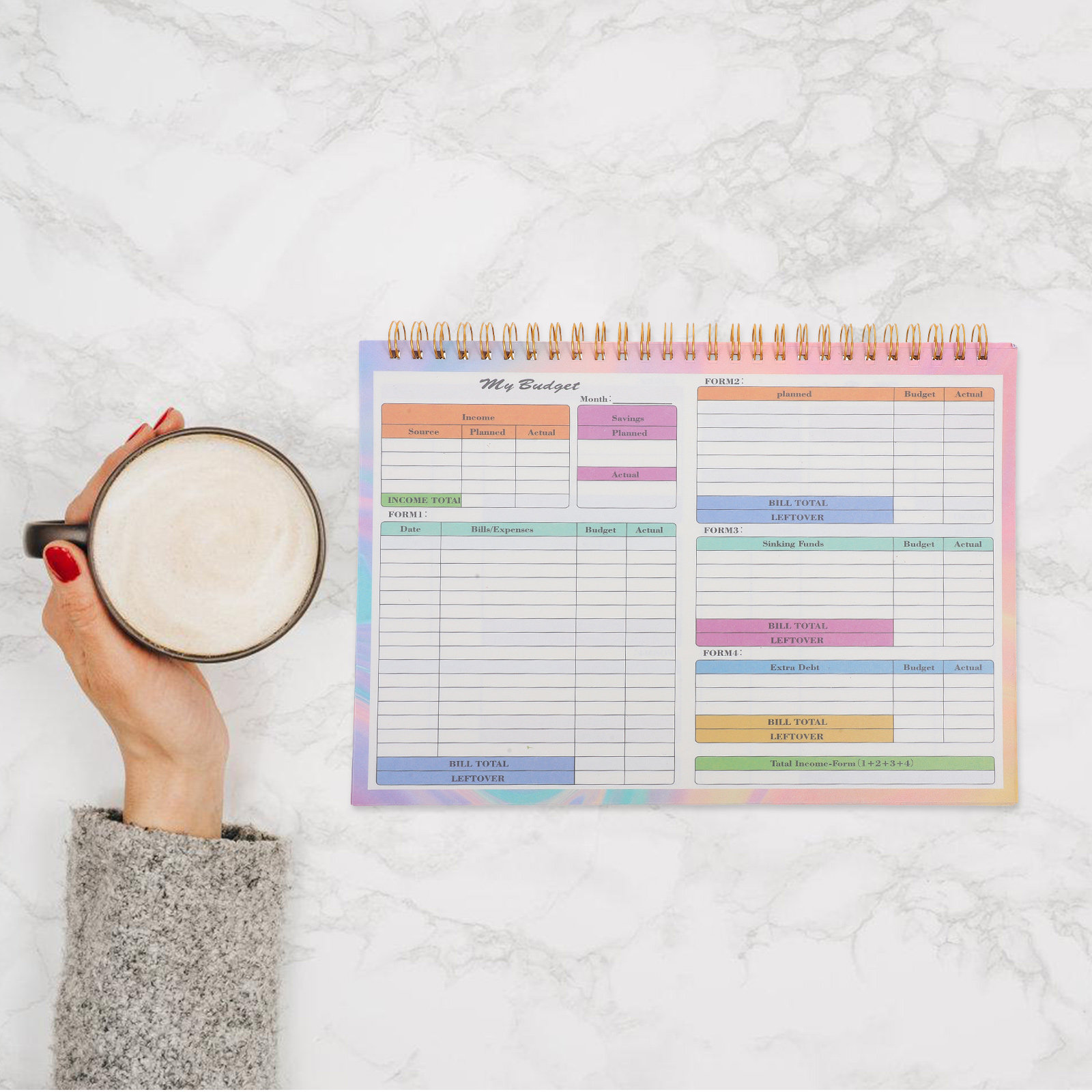 B5 Daily Weekly Financial Ledg - Planner Weekly Budget ulasan dan harga