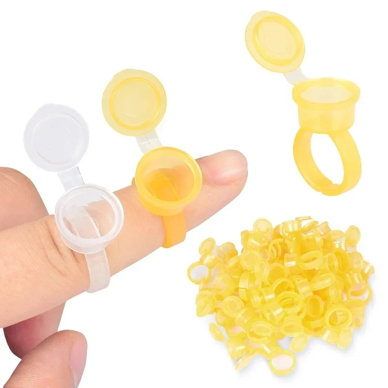 50PCS Tattoo Pigment Ink Ring  - Calligraphy Ink Bottle ulasan dan harga