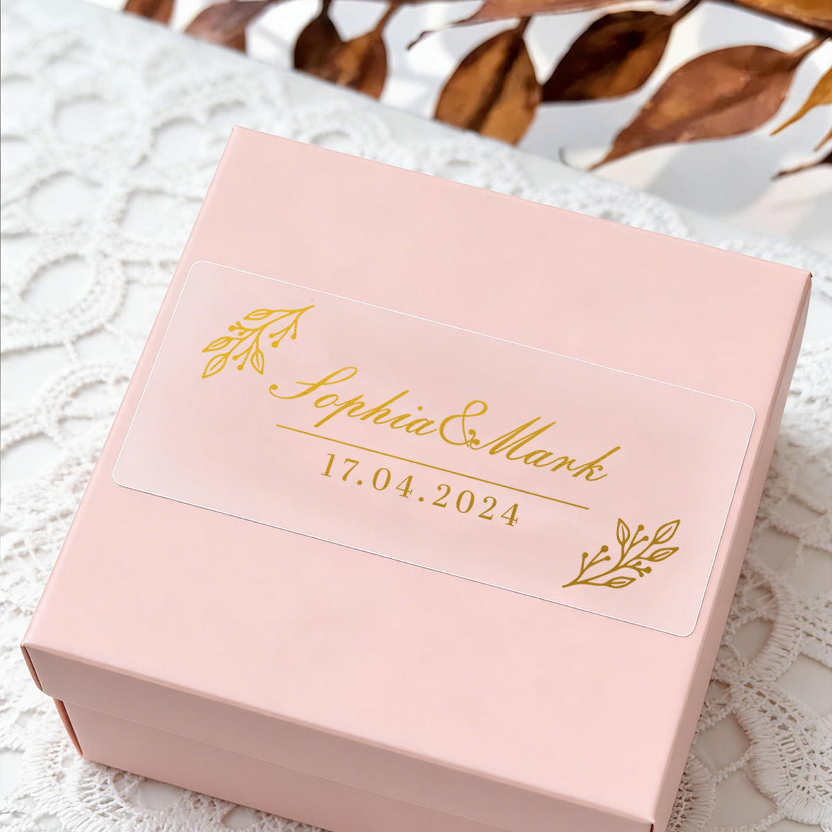 30-300Pcs Custom Wedding Stick - Sticker Label Roll ulasan dan harga