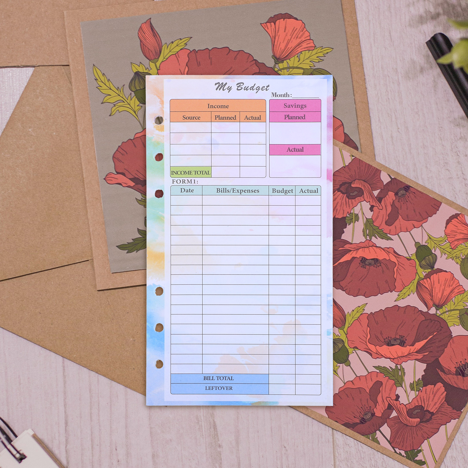 14 Sheets A6 Budget Planner Re - Planner Weekly Budget ulasan dan harga