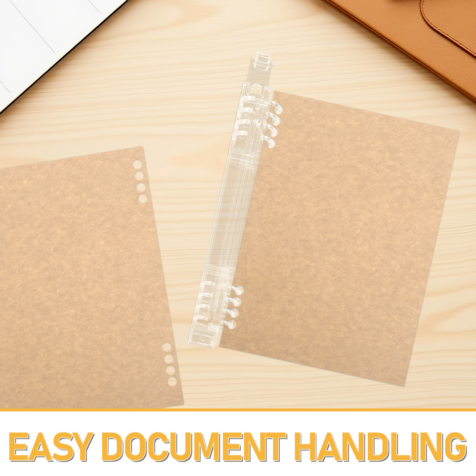 10Pcs Loose Leaf Binder Rings  - Binding Comb Plastic ulasan dan harga