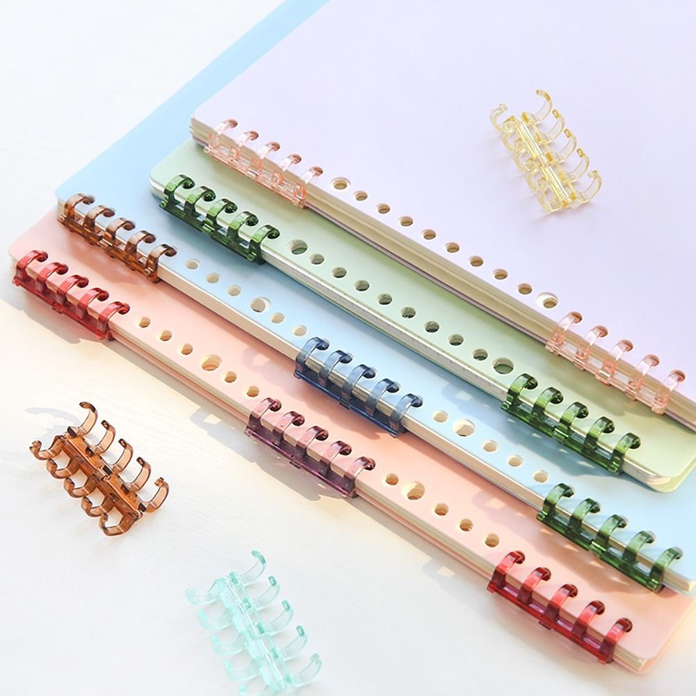 10Pcs Binding Spines Snap Spli - Binding Comb Plastic ulasan dan harga