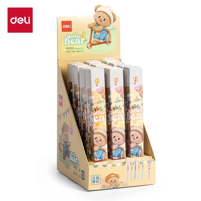 In Stock Deli 12pcs Neutral Pe - Office Supply Office Stationery Items ulasan dan harga