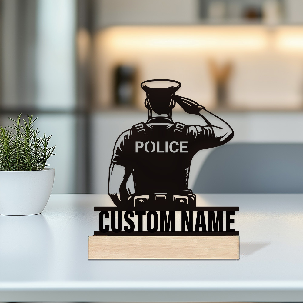Personalized Metal Police Badg - Desk Name Plate ulasan dan harga