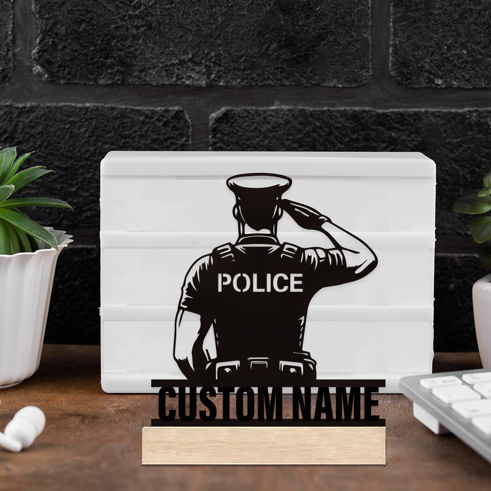 Personalized Metal Police Badg - Desk Name Plate ulasan dan harga