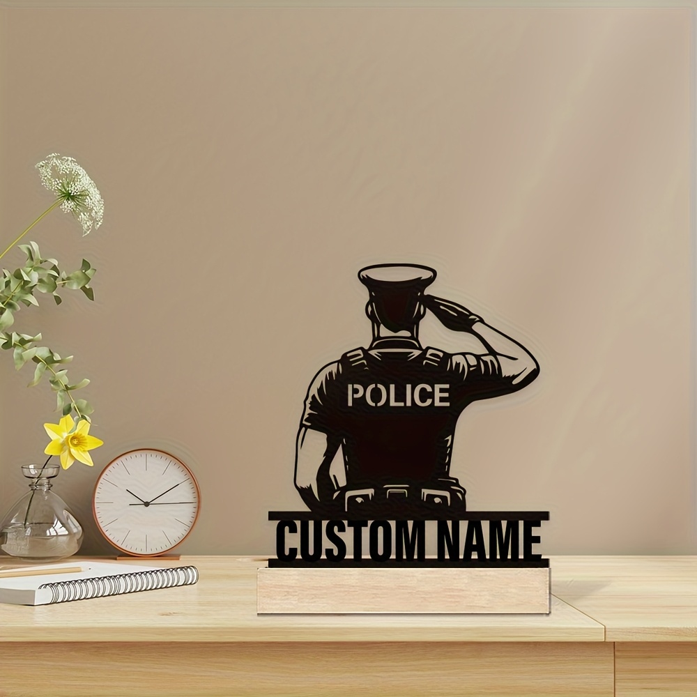 Personalized Metal Police Badg - Desk Name Plate ulasan dan harga
