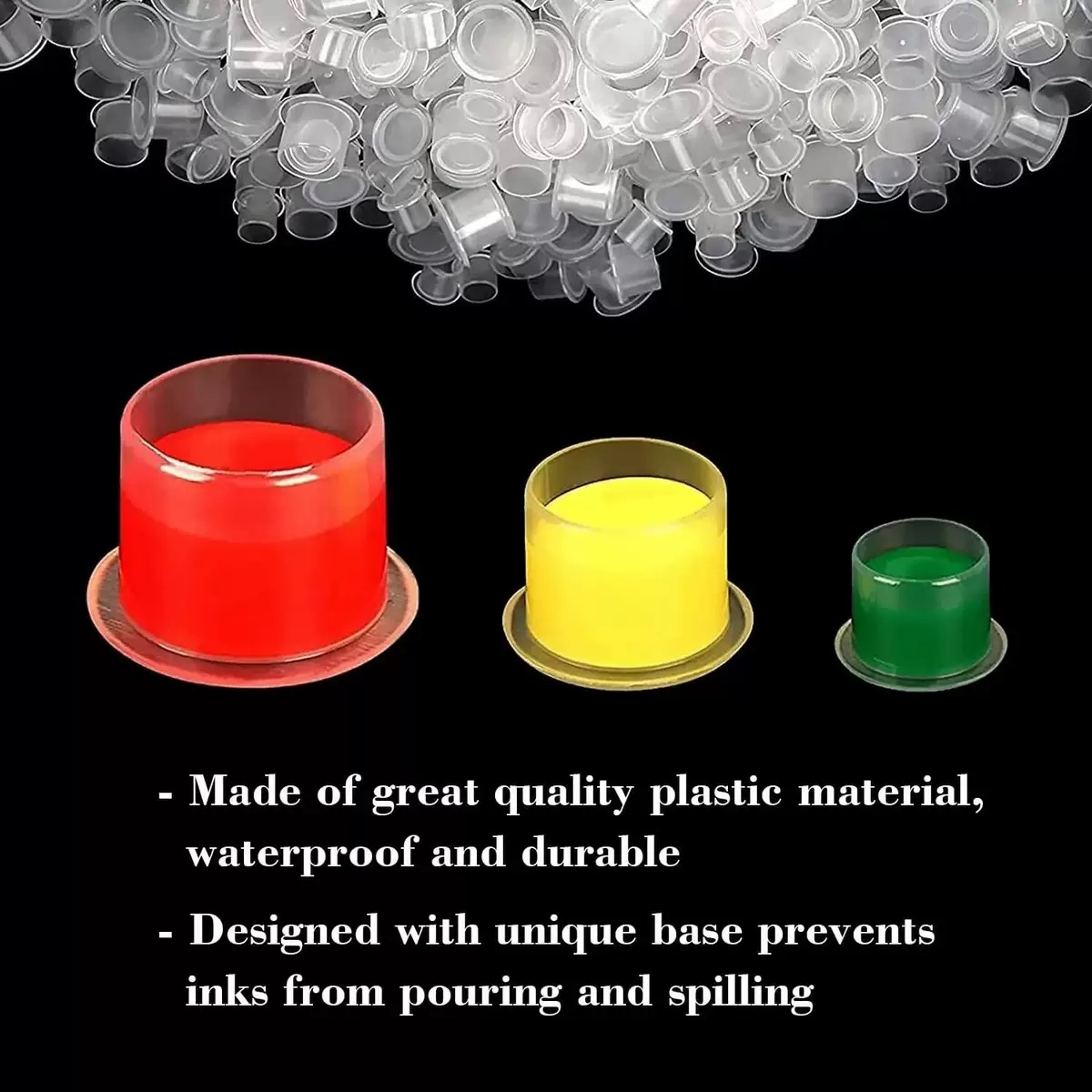 1000/500/100pcs Plastic Tattoo - Calligraphy Ink Bottle ulasan dan harga