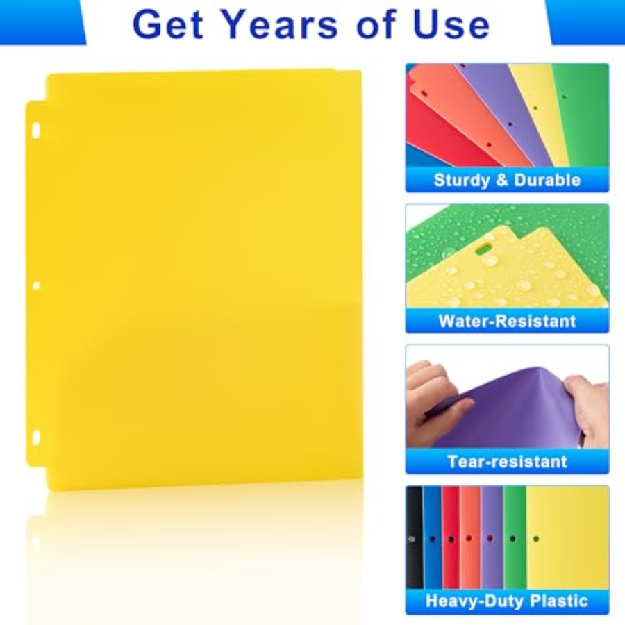 Plastic 3 Hole Punch Folders w - Binding Comb Plastic ulasan dan harga