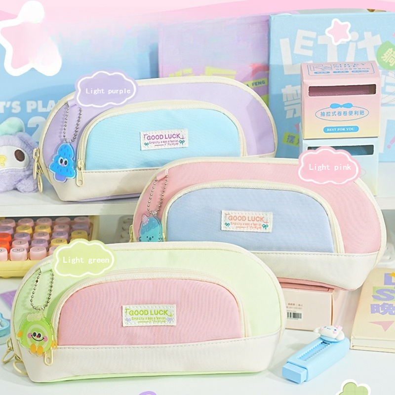 Pencil Bag Large Opening Desig - Stationery Office Supply Store ulasan dan harga