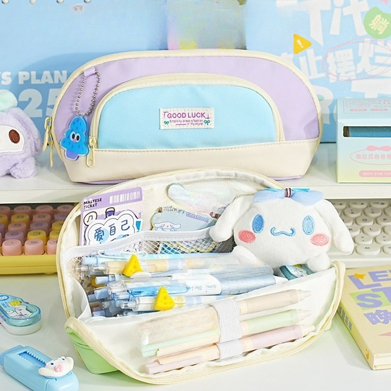 Pencil Bag Large Opening Desig - Stationery Office Supply Store ulasan dan harga