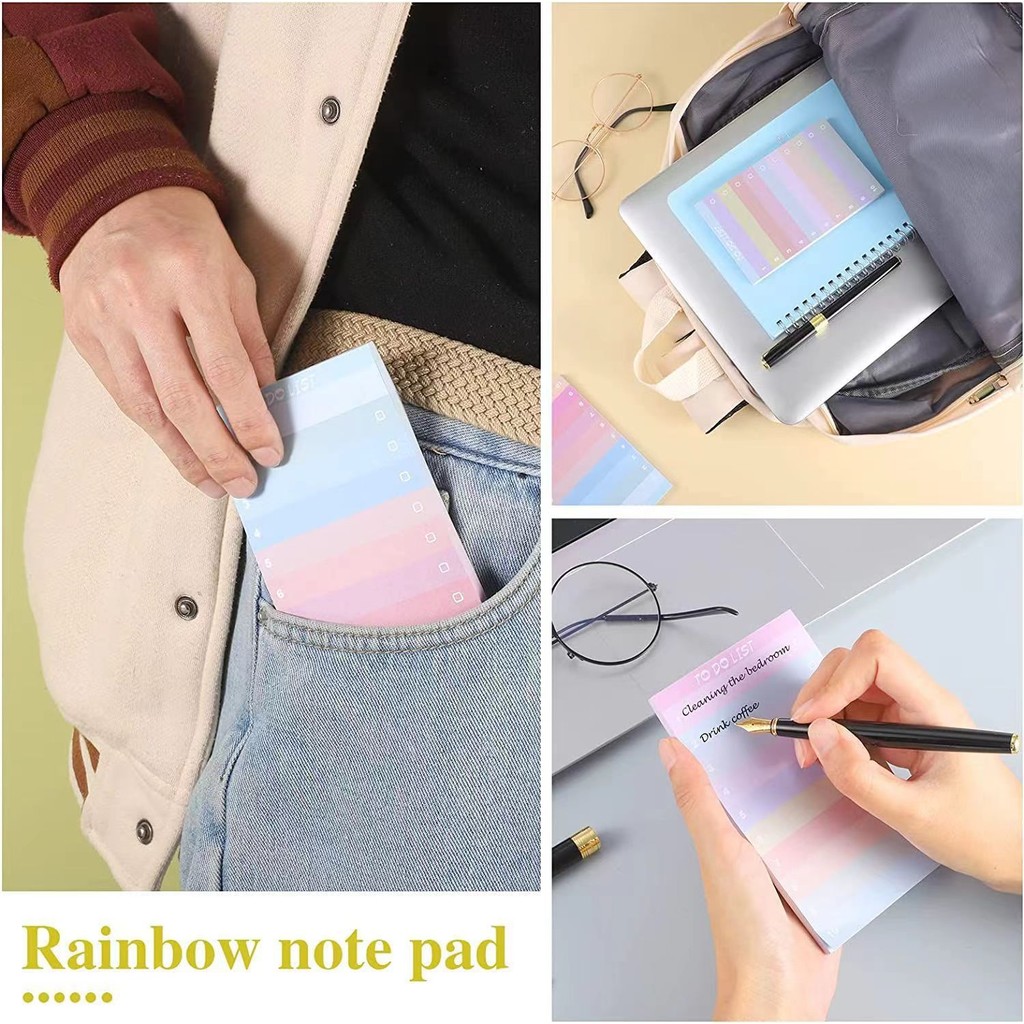 50 Pages Colorful Gradient Sti - Office Stationery Supply List ulasan dan harga